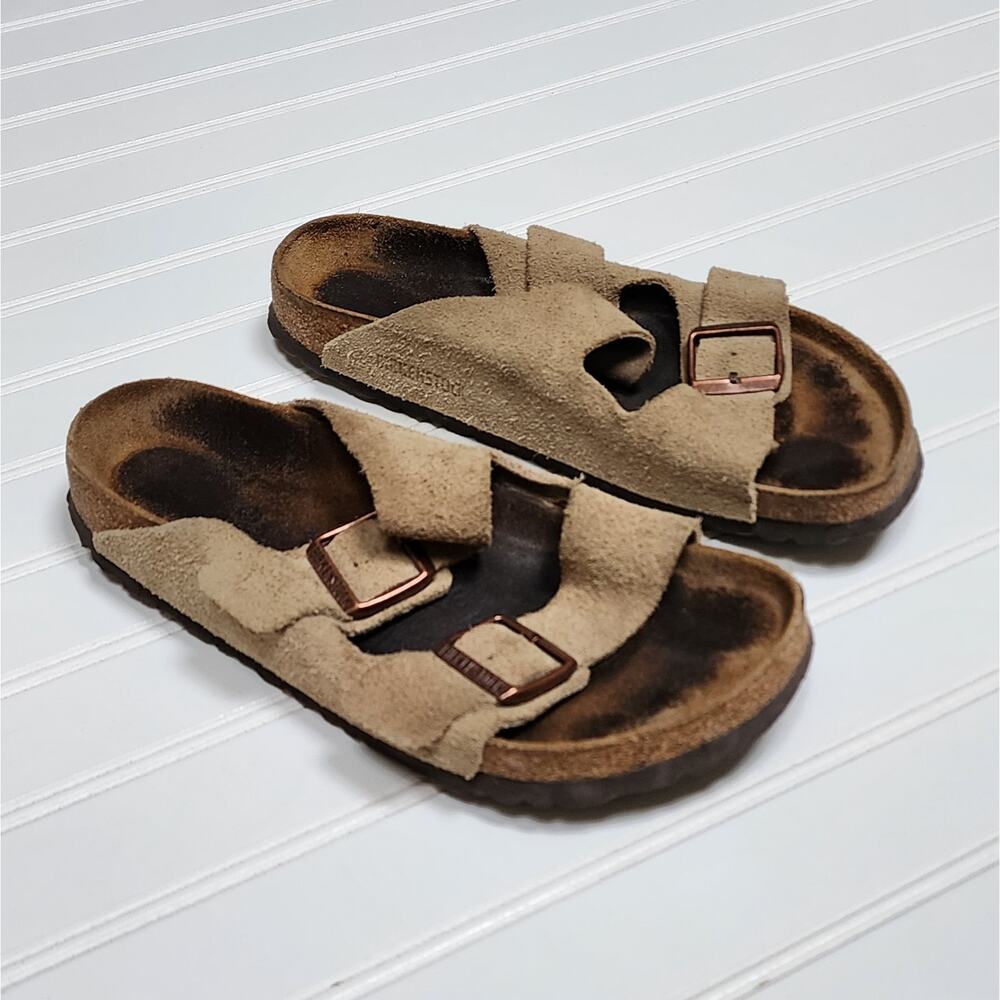 Birkenstock Arizona Suede Leather Unisex Adults Sandals Size 9 Women's/7 Men's